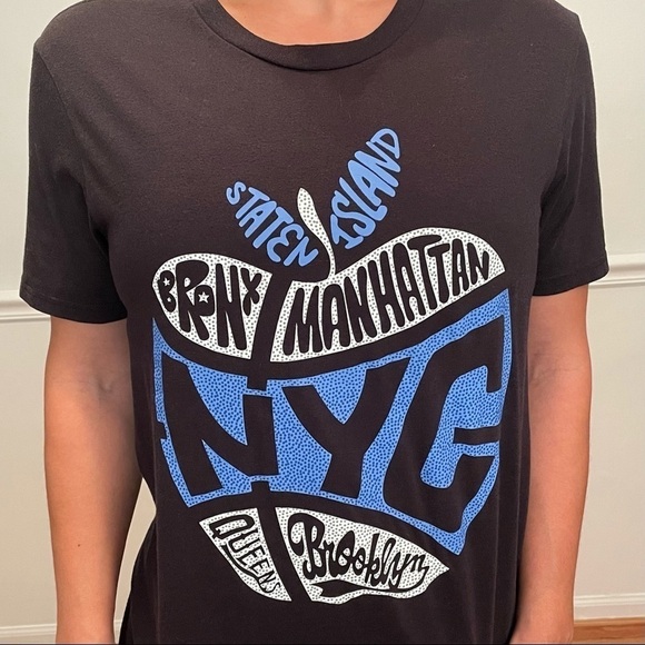 Adidas Originals 5 Burrows NYC Graphic Print T-Shirt S - Picture 1 of 3